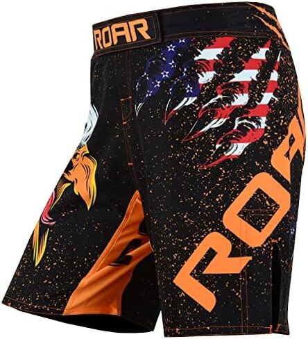 ROAR-INT MMA Fight Shorts Grappling Kickboxing Muay Thai Shorts BJJ Gym Training Running Athletic Wrestling Shorts in Kuwait