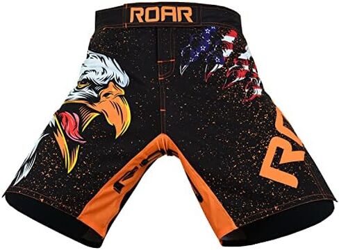 ROAR-INT MMA Fight Shorts Grappling Kickboxing Muay Thai Shorts BJJ Gym Training Running Athletic Wrestling Shorts in Kuwait
