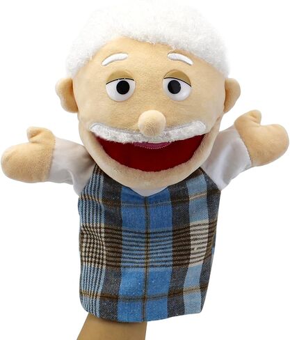 Family Hand Puppets,Puppets for Kids Role Paly Family Members 13.4 INCH Multi-Ethnic Puppets Plush Soft Hand Puppets Family Puppets Story Toys, Puppets for Girls Boys Finger Puppets Puppet Set Gifts in Kuwait
