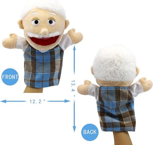 Family Hand Puppets,Puppets for Kids Role Paly Family Members 13.4 INCH Multi-Ethnic Puppets Plush Soft Hand Puppets Family Puppets Story Toys, Puppets for Girls Boys Finger Puppets Puppet Set Gifts in Kuwait