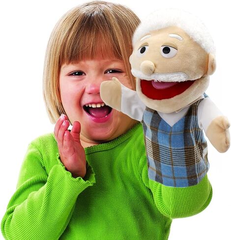 Family Hand Puppets,Puppets for Kids Role Paly Family Members 13.4 INCH Multi-Ethnic Puppets Plush Soft Hand Puppets Family Puppets Story Toys, Puppets for Girls Boys Finger Puppets Puppet Set Gifts in Kuwait