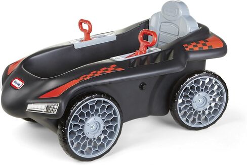 Little Tikes Jett Car Racer Black, Ride On Car with Adjustable Seat Back, Dual Handle Rear Wheel Steering, Racing Control, Kid Powered Fun, Great Gift for Kids, Toys for Girls Boys Ages 3-10 Years in Saudi Arabia