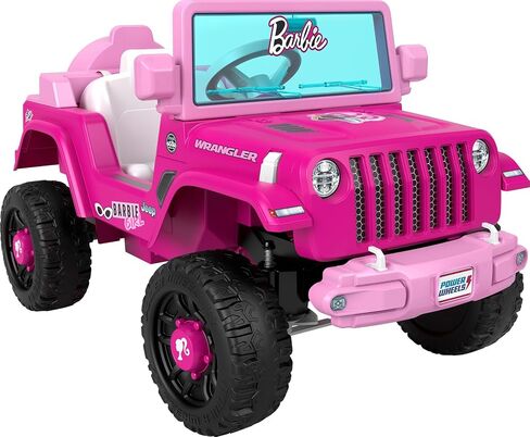 Bundle of Power Wheels Hot Wheels Jeep Wrangler Toddler Ride-On Toy with Driving Sounds + Power Wheels 6-Volt Red Rechargeable Replacement Battery for Fisher-Price Ride-On Preschool & Toddler Toy, Red in Saudi Arabia