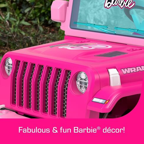 Bundle of Power Wheels Hot Wheels Jeep Wrangler Toddler Ride-On Toy with Driving Sounds + Power Wheels 6-Volt Red Rechargeable Replacement Battery for Fisher-Price Ride-On Preschool & Toddler Toy, Red in Saudi Arabia