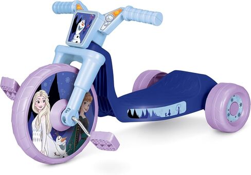 Frozen Ride-On 10" Fly Wheels Junior Cruiser Tricycle with Sounds - Toddler Bike Trike, Ages 2-4 in Saudi Arabia