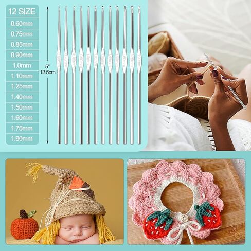 Aeelike Crochet Kit for Beginners- Ideal DIY Craft Gift for Women, Pink in Kuwait