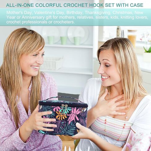 Aeelike Crochet Kit for Beginners- Ideal DIY Craft Gift for Women, Pink in Kuwait