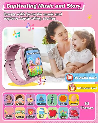 Kids Watch for Boys Toys Age 6-8, HD Touchscreen Dual Cameras Smart Watch for Kids Boys Ages 5-7, Kids Toys with 26 Games Learn Card Audio Story for 6 7 8 9 10 Year Old Boys Birthday Gifts in Kuwait