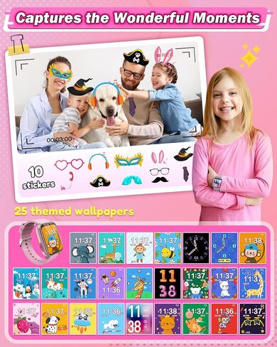 Kids Watch for Boys Toys Age 6-8, HD Touchscreen Dual Cameras Smart Watch for Kids Boys Ages 5-7, Kids Toys with 26 Games Learn Card Audio Story for 6 7 8 9 10 Year Old Boys Birthday Gifts in Kuwait