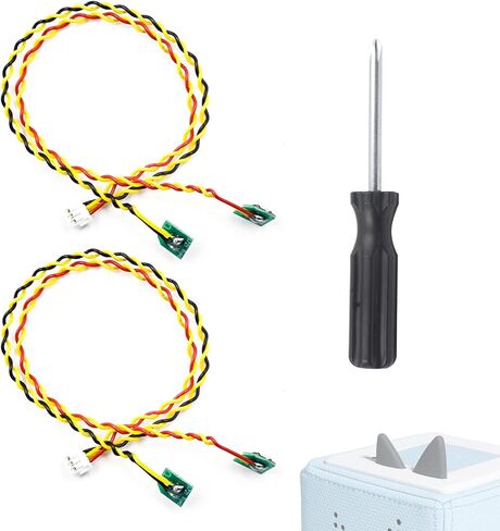 2pcs Volume Button Cable with Screwdriver for Toniebox Ear Buttons (Cable Only), Volume Control Button Repair Accessories Cable Compatible with Toniebox in Kuwait