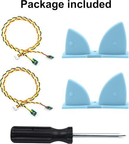 قطعتان من كابلات استبدال أزرار الأذن من GLASSVIO مع مفك براغي لأزرار التحكم في مستوى الصوت Toniebox، ملحقات إصلاح كابل الأذن البديل المتوافق مع أزرار الأذن Toniebox in Kuwait