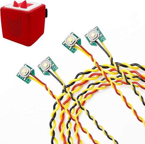 قطعتان من كابلات استبدال أزرار الأذن من GLASSVIO مع مفك براغي لأزرار التحكم في مستوى الصوت Toniebox، ملحقات إصلاح كابل الأذن البديل المتوافق مع أزرار الأذن Toniebox in Kuwait