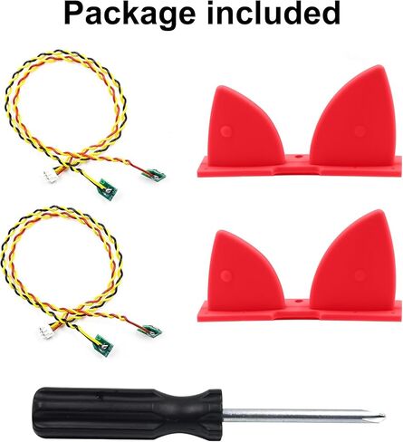 قطعتان من كابلات استبدال أزرار الأذن من GLASSVIO مع مفك براغي لأزرار التحكم في مستوى الصوت Toniebox، ملحقات إصلاح كابل الأذن البديل المتوافق مع أزرار الأذن Toniebox in Kuwait