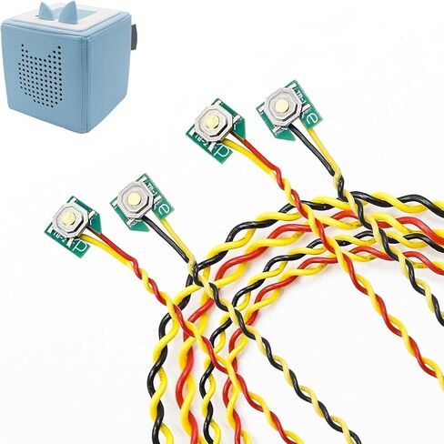 زر أذن GLASSVIO قطعتان مع مفك براغي لأزرار الأذن البديلة Toniebox، وأزرار التحكم في مستوى الصوت (الأزرار فقط)، وملحقات إصلاح الأذنين البديلة المتوافقة مع أزرار أذن Toniebox in Kuwait