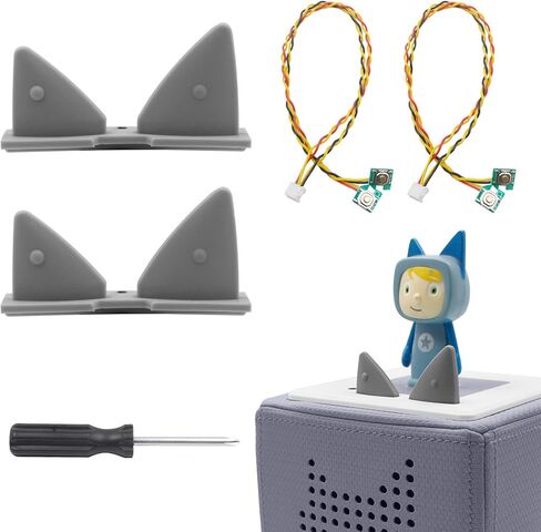 قطعتان من كابلات استبدال أزرار الأذن من GLASSVIO مع مفك براغي لأزرار التحكم في مستوى الصوت Toniebox، ملحقات إصلاح كابل الأذن البديل المتوافق مع أزرار الأذن Toniebox in Kuwait