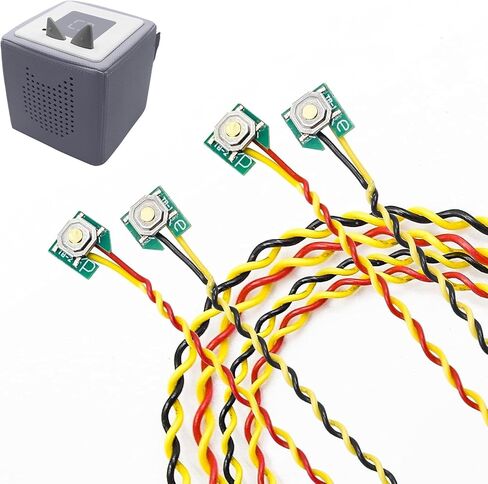 قطعتان من كابلات استبدال أزرار الأذن من GLASSVIO مع مفك براغي لأزرار التحكم في مستوى الصوت Toniebox، ملحقات إصلاح كابل الأذن البديل المتوافق مع أزرار الأذن Toniebox in Kuwait