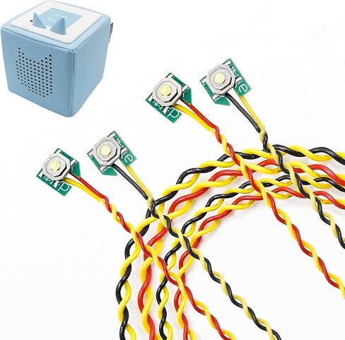 زر أذن GLASSVIO قطعتان مع مفك براغي لأزرار الأذن البديلة Toniebox، وأزرار التحكم في مستوى الصوت (الأزرار فقط)، وملحقات إصلاح الأذنين البديلة المتوافقة مع أزرار أذن Toniebox in Kuwait