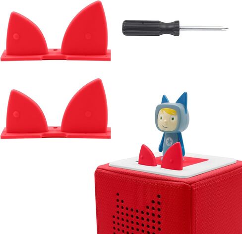 زر أذن GLASSVIO قطعتان مع مفك براغي لأزرار الأذن البديلة Toniebox، وأزرار التحكم في مستوى الصوت (الأزرار فقط)، وملحقات إصلاح الأذنين البديلة المتوافقة مع أزرار أذن Toniebox in Kuwait