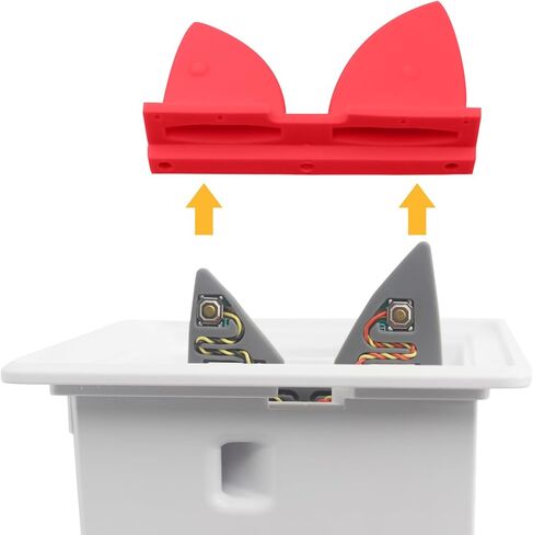 زر أذن GLASSVIO قطعتان مع مفك براغي لأزرار الأذن البديلة Toniebox، وأزرار التحكم في مستوى الصوت (الأزرار فقط)، وملحقات إصلاح الأذنين البديلة المتوافقة مع أزرار أذن Toniebox in Kuwait