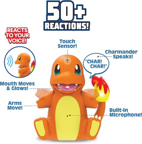 Pokémon Electronic & Interactive My Partner Eevee - يتفاعل مع اللمس والصوت، أكثر من 50 تفاعلًا مختلفًا مع الحركة والصوت - الرقص والحركات والتحدث - يجب أن أمسك الجميع، بني in Kuwait