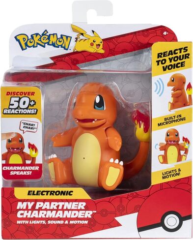 Pokémon Electronic & Interactive My Partner Eevee - يتفاعل مع اللمس والصوت، أكثر من 50 تفاعلًا مختلفًا مع الحركة والصوت - الرقص والحركات والتحدث - يجب أن أمسك الجميع، بني in Kuwait