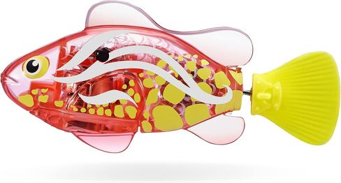 سمكة السباحة الروبوتية Robo Alive Robo Fish (أزرق مخضر + برتقالي) من ZURU يتم تنشيطها بالماء، يتغير لونها، وتأتي مع بطاريات، حصريًا من Amazon (عبوة من قطعتين) السلسلة 3 in Kuwait