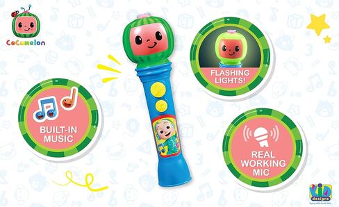 eKids CO-070, Musical Toddlers with Built Songs, Kids Microphone Designed for Fans of Cocomelon Toys and Gifts, Multicolored in Saudi Arabia