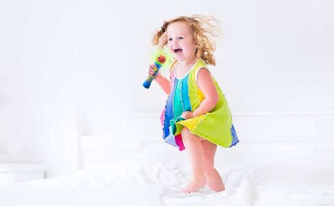 eKids CO-070, Musical Toddlers with Built Songs, Kids Microphone Designed for Fans of Cocomelon Toys and Gifts, Multicolored in Saudi Arabia