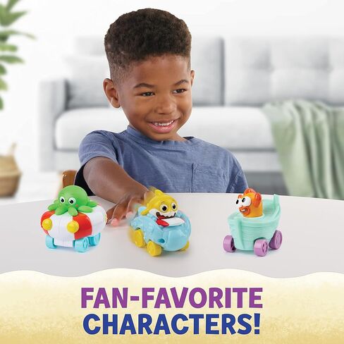 بينك فونج بيبي شارك بيبي شارك بيج شو! مجموعة سيارات البحر من سبيدي - 6 قطع in Kuwait