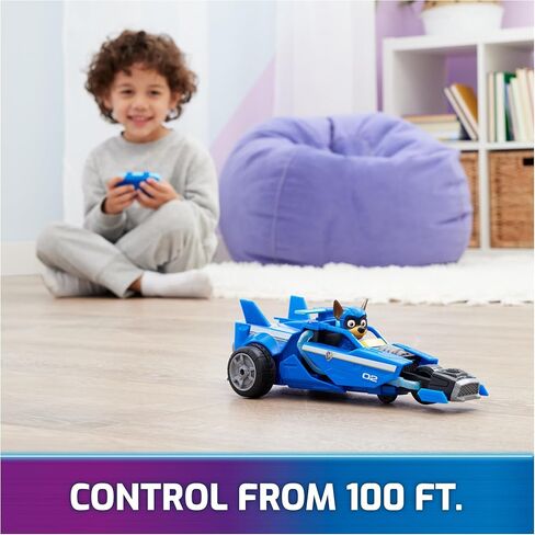 Paw Patrol: The Mighty Movie, Remote Control Car with Molded Mighty Pups Chase, Kids Toys for Boys & Girls 3+ in Saudi Arabia