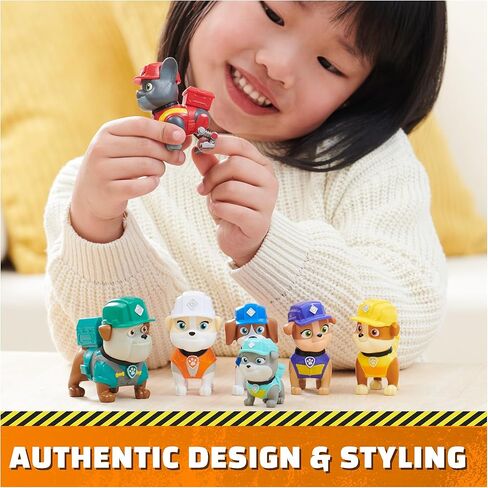 رابل آند كرو، مجموعة هدايا مجسمات الألعاب، مع 7 مجسمات مجسمة قابلة للتجميع، ألعاب أطفال للأولاد والبنات من عمر 3 سنوات فما فوق in Kuwait