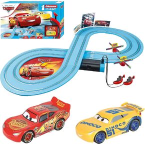 Carrera First Paw Patrol - Slot Car Race Track - Includes 2 Cars: Chase and Marshall - Battery-Powered Beginner Racing Set for Kids Ages 3 Years and Up, Multi in Kuwait