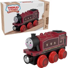 Thomas & Friends Wooden Railway, Rosie Engine, push-along toy train made from sustainably sourced wood for toddlers and preschool kids in Kuwait