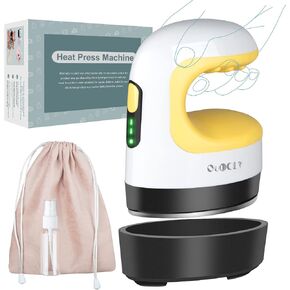 Mini Heat Press Machine, Mini Irons for Crafts,Portable Heat Press Easy for T-Shirts, Shoes, Hats and Small HTV Vinyl Projects Transfer(Pink) in Saudi Arabia