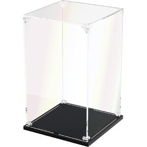 Clear Acrylic Display Case, Self-Assemble Showcase for Collectibles, Action Figures, Dolls, Toys - Alternative Glass Box for Commemorative Gifts (6x6x10 inch, 15x15x25 cm) in Saudi Arabia