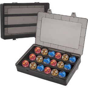 Hard Case Compatible with Bakugan Figures, BakuCores and Small Dolls, Toy Organizer Carrying Case(Only case) in Kuwait