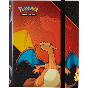 Ultra Pro - Pokemon: Charizard 9-Pocket Full-View PRO Binder Red, Trading Card Collector's Album Display Binder Protection Solution in Saudi Arabia