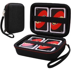 LTGEM Travel cards Hard Case,PTCG Trading Cards,Can accommodate 300+game cards,compatible classic game cards such as Cards Pokemon/UNO etc,Travel protection storage bag(Sky Blue)