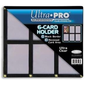 براغي Ultra Pro UPSCR6CD - إطار أسود وشفاف - 6 بطاقات in Kuwait
