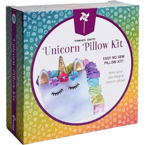 Unicorn Pillow Kit - No Sew Unicorn Craft Kit - Gifts for Girls, Arts and Crafts for Kids Ages 8-12 - Unicorn Toys for 6 Year Old Girl Gifts, Birthday, Easter, Toddlers, Teens