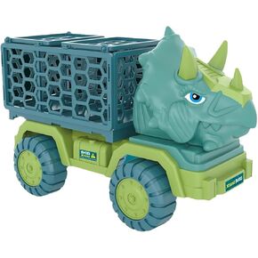Dinosaur Transport Truck Toys Educational Dinosaur Toys for 3 4 5 6 7 8 9 10 Years Old Boys Girls Kids Gifts (Triceratops) 8803B