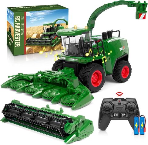 RC Combine Harvester Toy for Boys Ages 4+, Farm Harvester with Corn Head in Kuwait