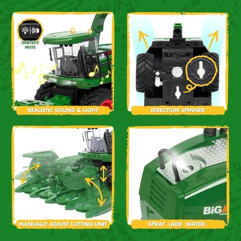 RC Combine Harvester Toy for Boys Ages 4+, Farm Harvester with Corn Head in Kuwait