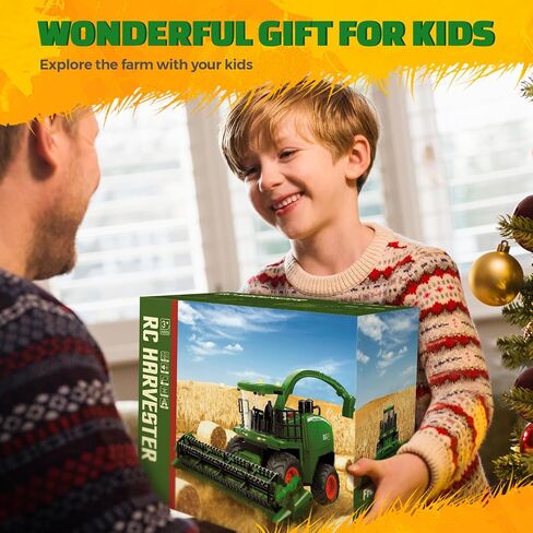 RC Combine Harvester Toy for Boys Ages 4+, Farm Harvester with Corn Head in Kuwait