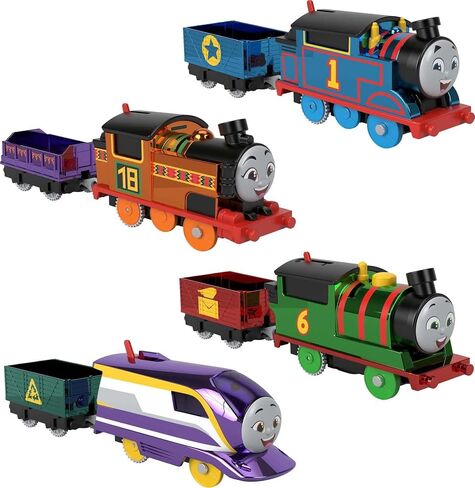 Thomas & Friends Multi-Level Toy Track Set, Trains & Cranes Super Tower, 2.5 Ft Tall with 3 Characters for Preschool Kids Ages 3+ Years in Kuwait
