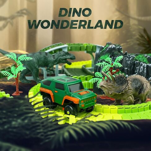 ألعاب بناء BELLOCHIDDO مسار سيارات السباق للأطفال ألعاب بناء مع مجموعة لعب مرنة لإنشاء طرق هندسية لعمر 3 4 5 6 7 8 سنوات للأولاد والبنات in Kuwait