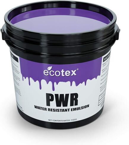 مستحلب طباعة الشاشة Ecotex® PWR (نصف لتر - 16 أونصة) مستحلب صور حساس مسبقًا للشاشات الحريرية والنسيج - لحبر البلاستيسول لطباعة الشاشة والحبر المائي، ومستلزمات طباعة الشاشة in Kuwait