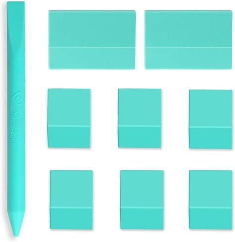 ممسحة صغيرة لطباعة الشاشة من She Love، ممسحة استنسل للشاشة ذاتية اللصق، ممسحة معجون الطباشير وعصا مطاطية مجموعة 9 قطع، أدوات طباعة الشاشة لتطبيق معجون الطباشير أو الحبر in Kuwait