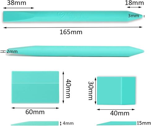 ممسحة صغيرة لطباعة الشاشة من She Love، ممسحة استنسل للشاشة ذاتية اللصق، ممسحة معجون الطباشير وعصا مطاطية مجموعة 9 قطع، أدوات طباعة الشاشة لتطبيق معجون الطباشير أو الحبر in Kuwait