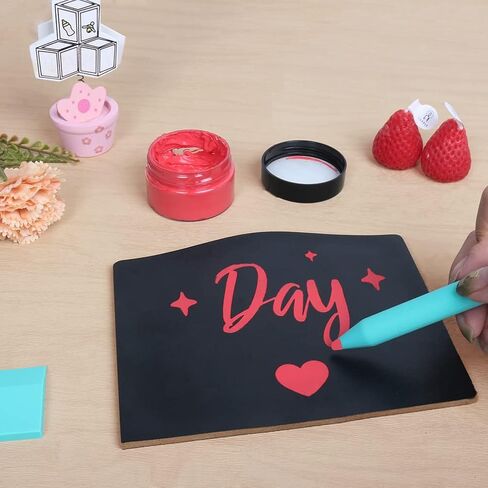 ممسحة صغيرة لطباعة الشاشة من She Love، ممسحة استنسل للشاشة ذاتية اللصق، ممسحة معجون الطباشير وعصا مطاطية مجموعة 9 قطع، أدوات طباعة الشاشة لتطبيق معجون الطباشير أو الحبر in Kuwait